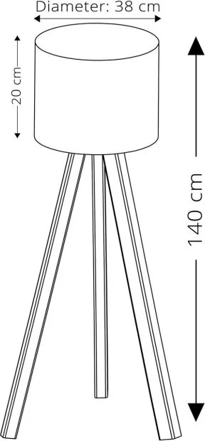 Állólámpa, Ø38 cm – AYD-1216