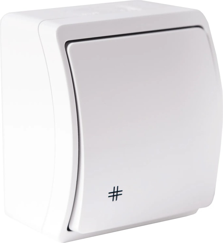 ViPlast Koala Keresztkapcsoló Hermetikus Falra szerelhető IP44 Fehér