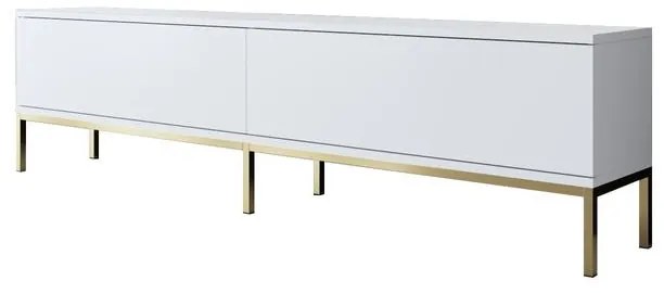 TV szekrény Lord - White, Gold