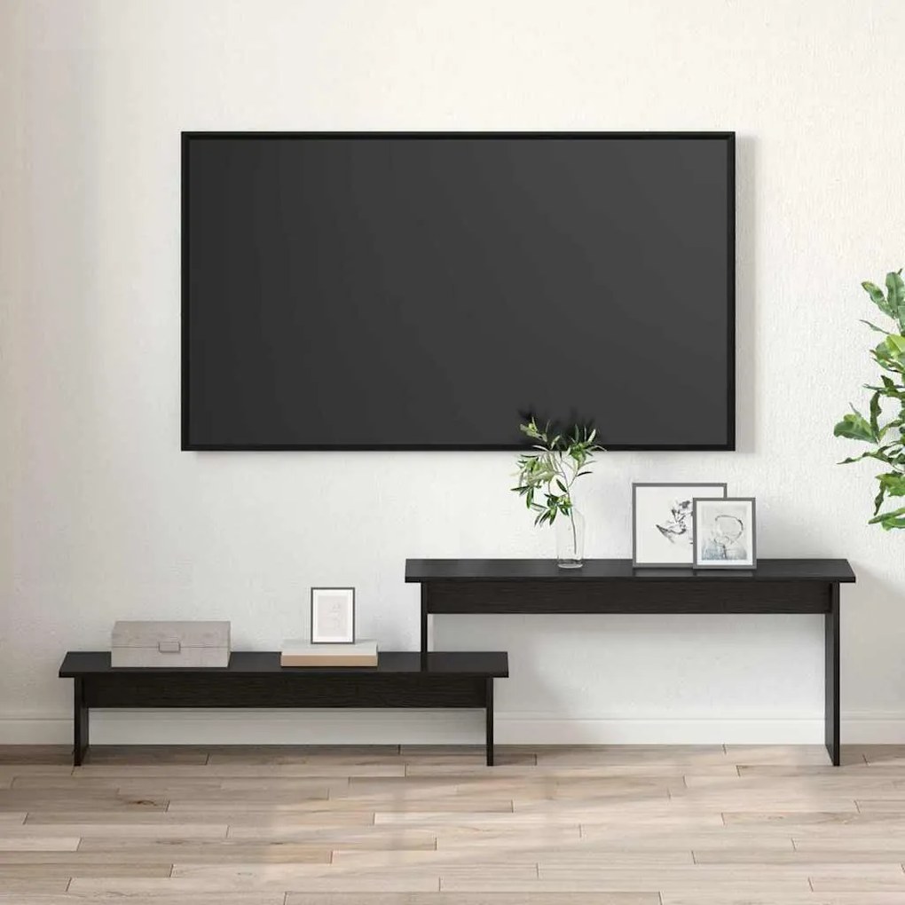 TV szekrény Musta tammi 180 x 30 x 43 cm Faanyag