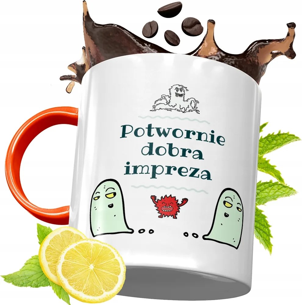 Narancssárga Bögre Party Ajándék fényképes nyomtatással