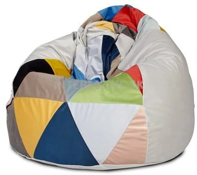 Babzsák Fuzzy mix magic velvet TiaHome - Szürke