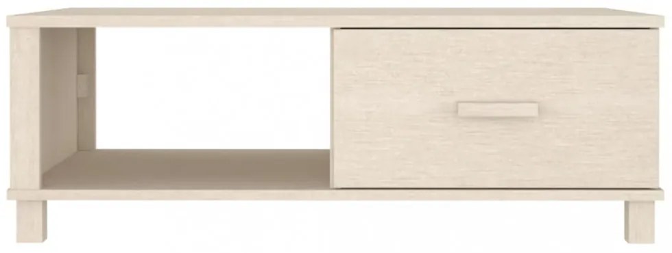 HAMAR mézbarna tömör fenyőfa dohányzóasztal 100 x 55 x 35 cm