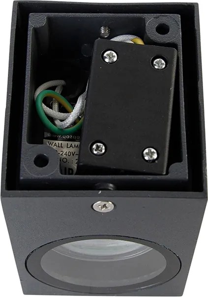 Modern fali lámpa sötétszürke IP44 - Baleno