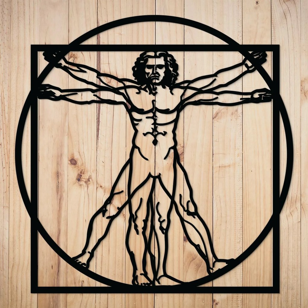 DUBLEZ | Leonardo da Vinci faképe - Vitruvius ember | Fali kép