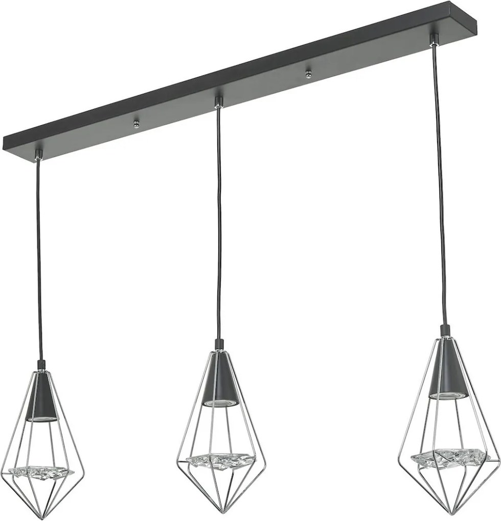 Dar Lighting GIANNI GIA0350 Függőlámpa 3x50W/GU10/LED