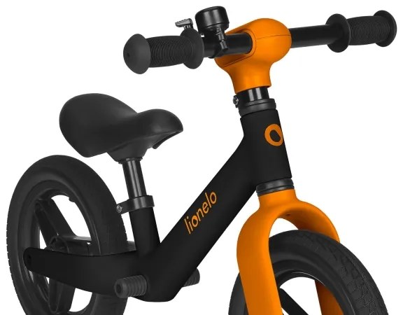 Lionelo - TONI egyensúlykerékpár fekete-narancs