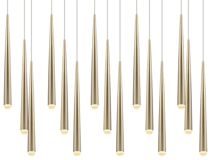 Aranyszínű LED függőlámpa Cala – Trio Select