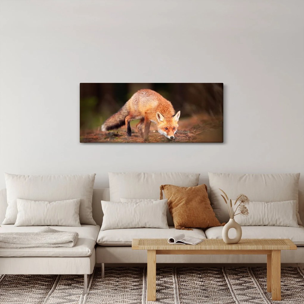 Kép - Róka az erdőben (120x50 cm)