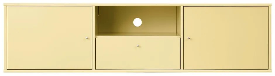 Világossárga TV-állvány 161x42 cm Mistral – Hammel Furniture