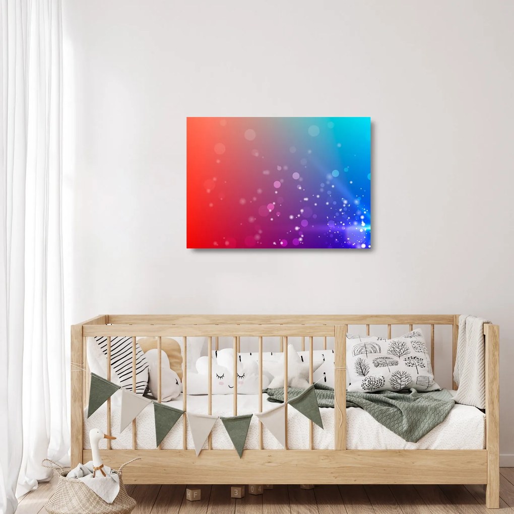 Modern absztrakt kép (üvegen) (70x50 cm)