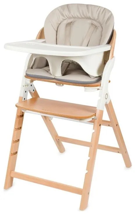 Lionelo - MEGAN 3 az 1-ben gyerek etetőszék White Wood