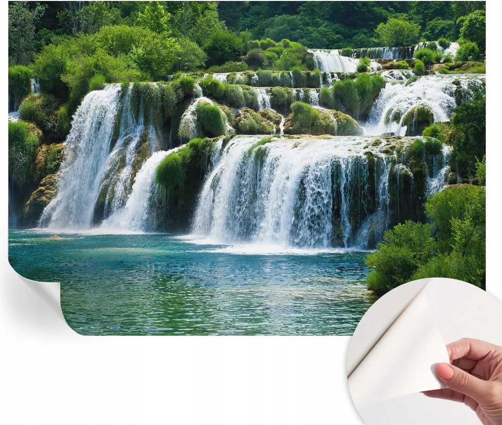 Matt öntapadós fotótapéta Falra Természetes harmónia 312x219 cm