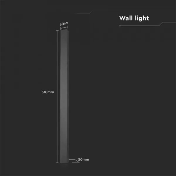 LED kültéri fali lámpa LED/10W/230V 4000K IP65 51 cm antracit