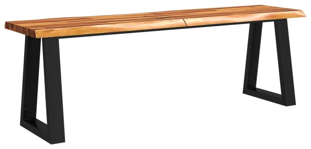 tömör akácfa pad természetes éllel 140 cm