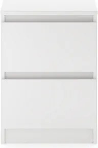 SIMPLE éjjeliszekrény 40 cm, 2 fiókos, matt fehér