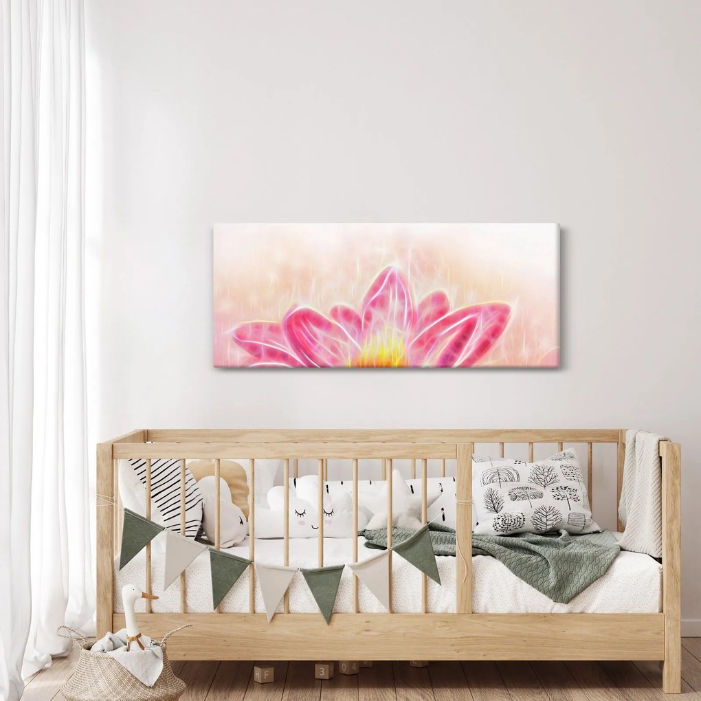 Egy lótuszvirág képe (120x50 cm)