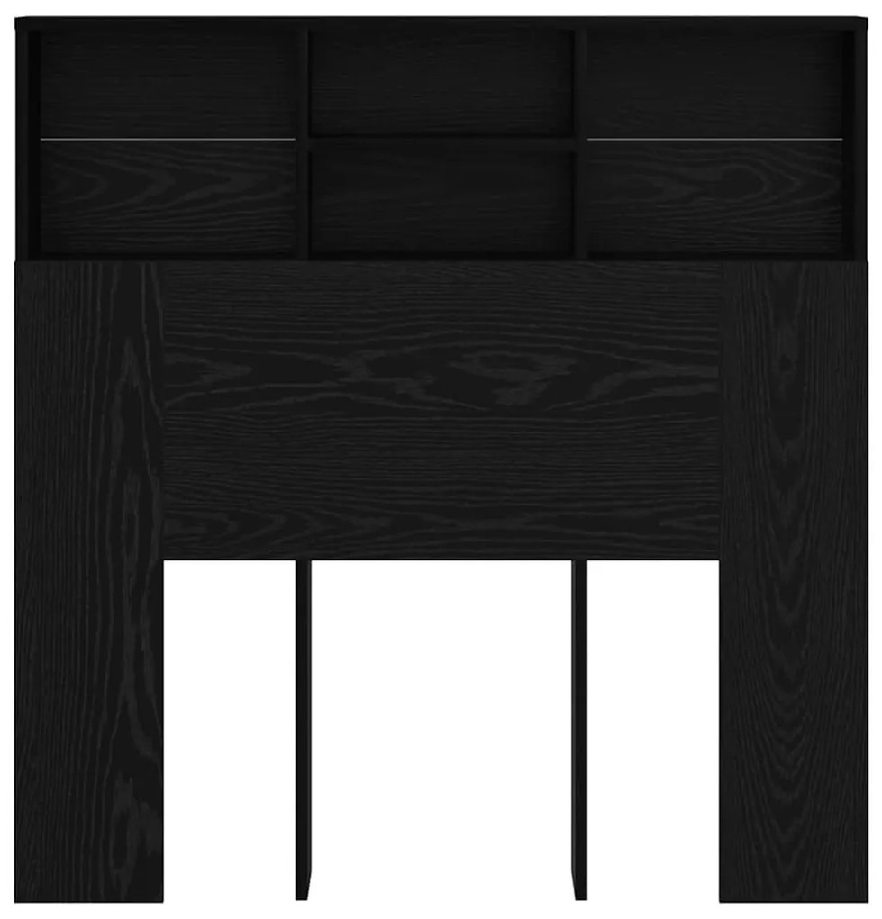 Fejhajtó szekrény polcokkal fejtámlával Musta tammi Műanyag Fa