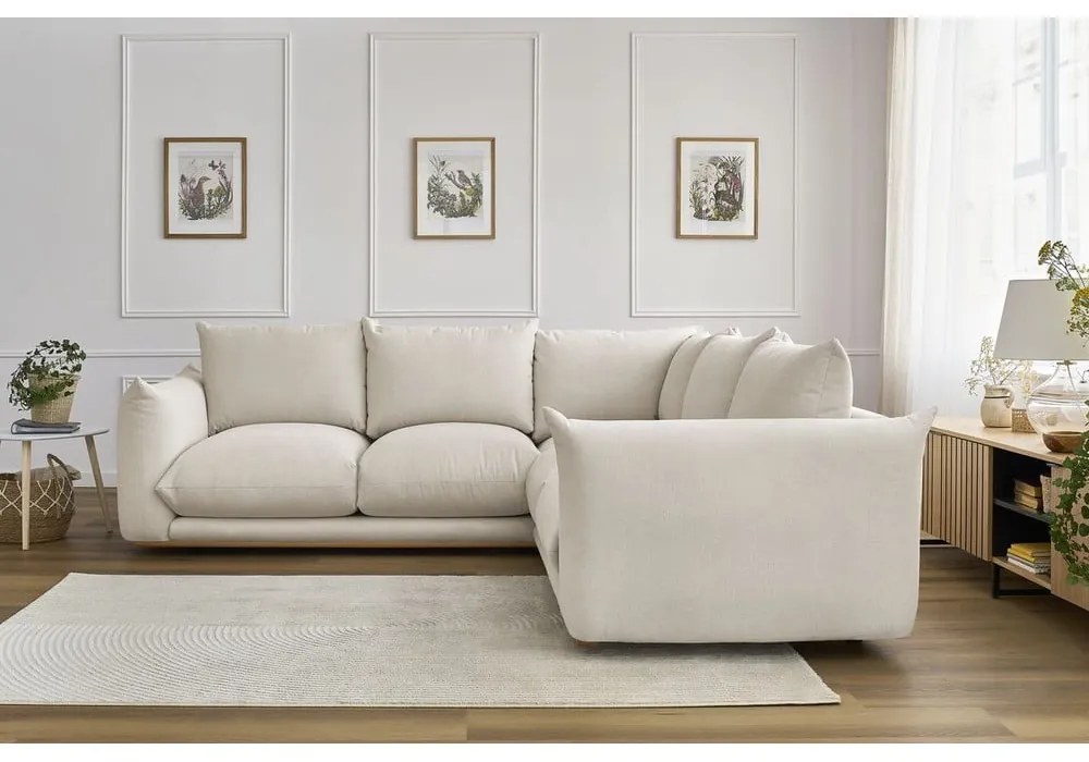 Krémszínű sarokkanapé Ernest – Bobochic Paris