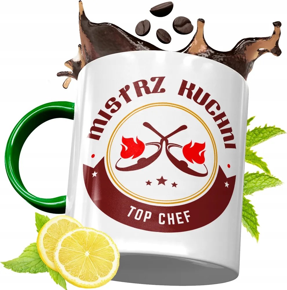 Zöld Bögre Szakácsnak Tökéletes Ajándék fényképes nyomtatással