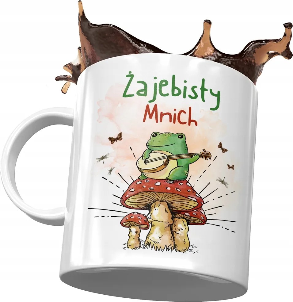 Bögre Szerzetesnek Békás Szerzetes Ajándék Nyomtatott Fotóval