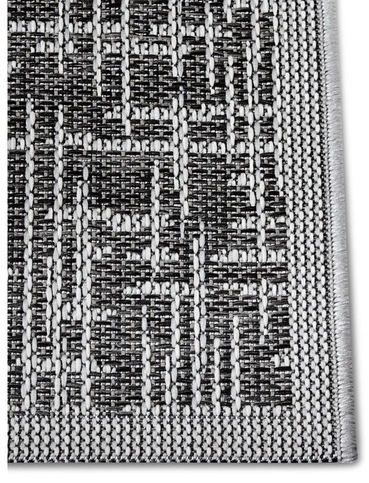 Sötétszürke kültéri szőnyeg 63x120 cm Clyde Telu – Hanse Home