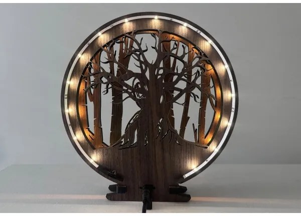 Li-Go 23613/DUB2 - LED fényerőszabályozható asztali dekoráció LED/12W/230V 20x22 cm tölgy