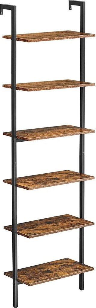 Létrapolc, 6 szintes könyvespolc 60 x 204,8x 30 cm