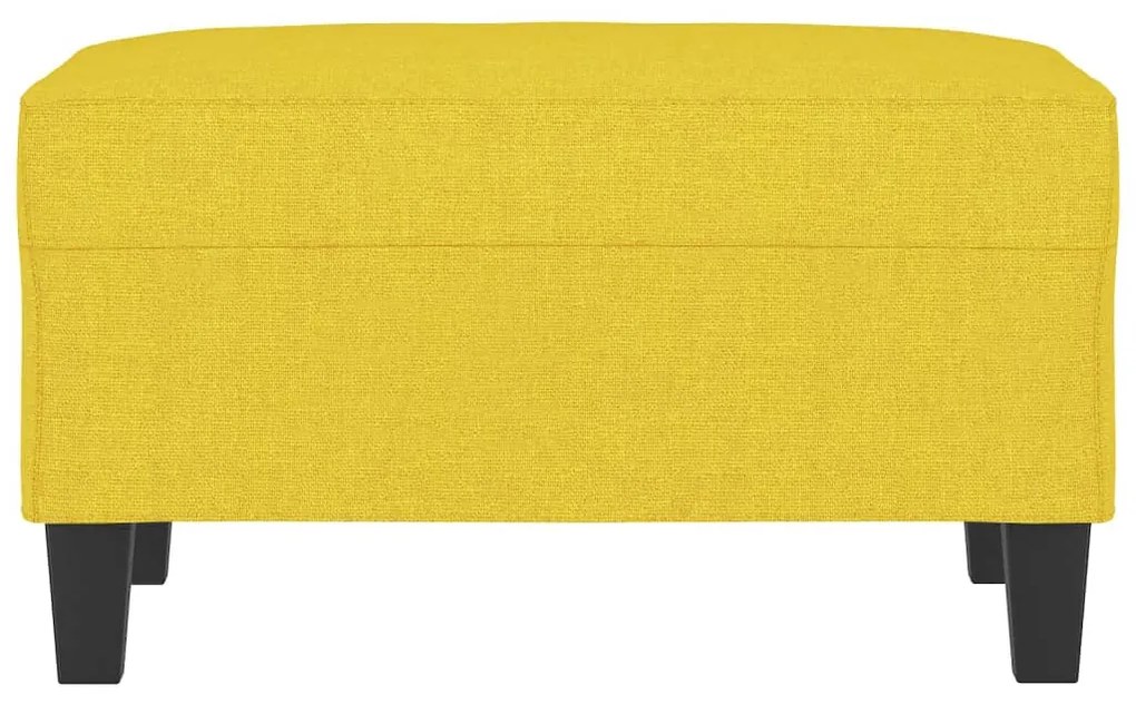 világossárga szövet lábzsámoly 70x55x41 cm