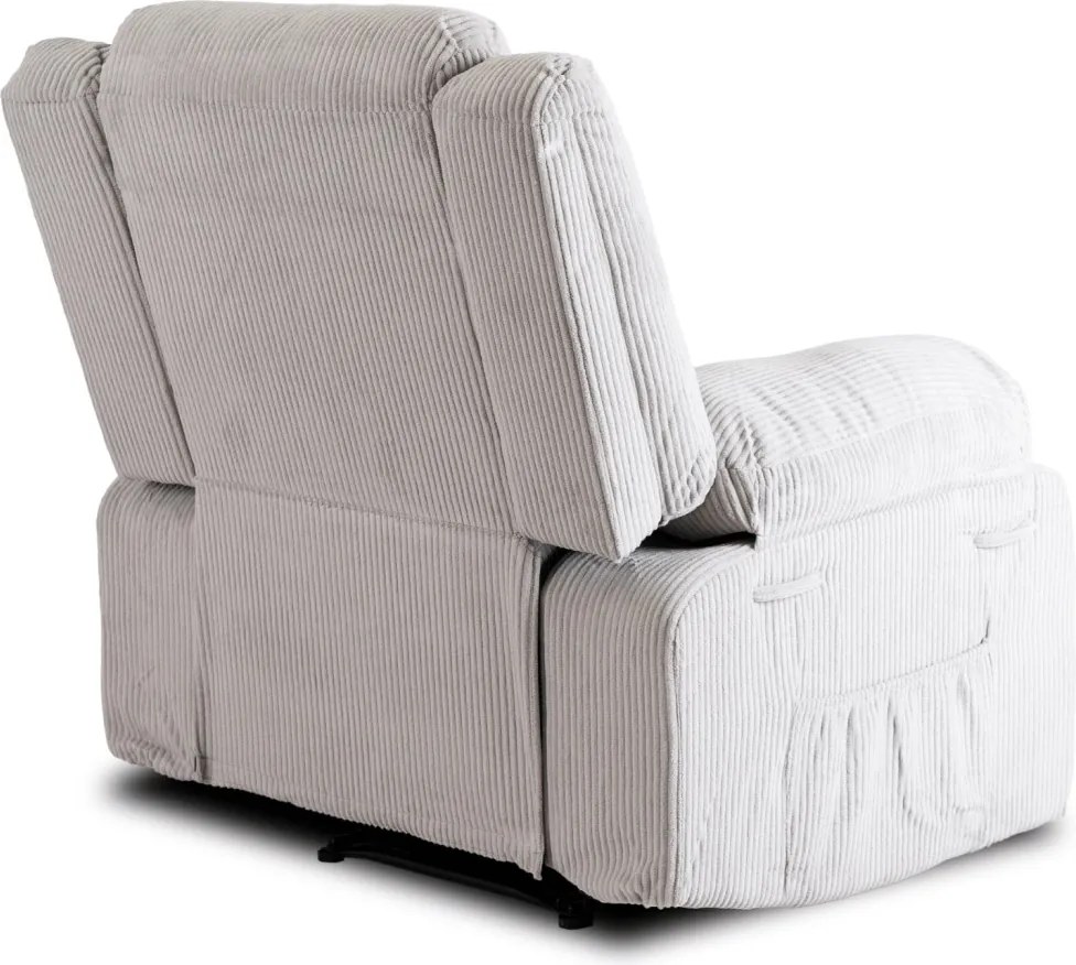 Fotel Rozkładany ARTURO Szary Sztruksowy