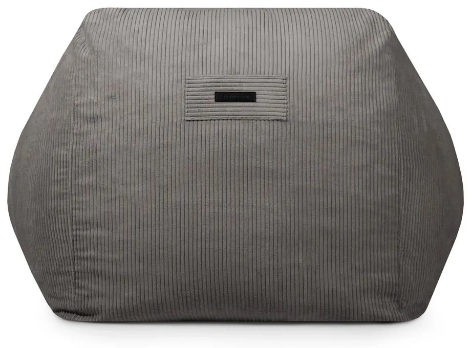 Sötétbarna kordbársony babzsákfotel Sofa Snug – SLOWDOWN