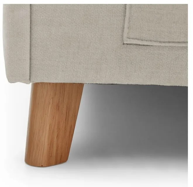 Bézs kárpitozott sarok gyerekágy ágyrács nélkül 140x200 cm Fun – Meise Möbel