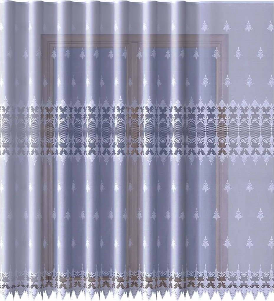 Tejszínű Szalagfüggöny Mintával Az Alján 200x200