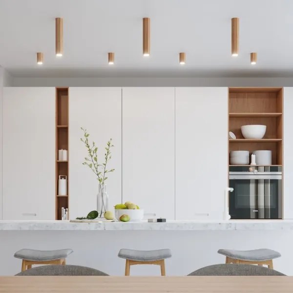 Sollux SL.1034 - Spotlámpa ZEKE 1xGU10/40W/230V 30 cm tölgy