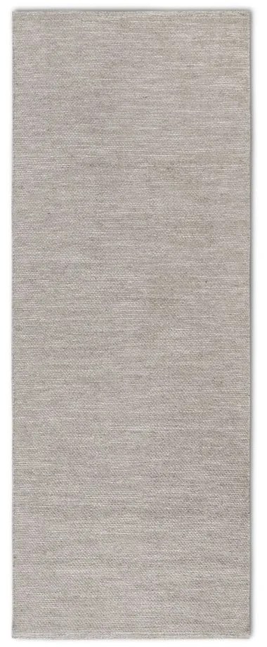 Bézs kézi szövésű gyapjúkeverék futószőnyeg 80x200 cm Pradesh Linen White – Elle Decoration