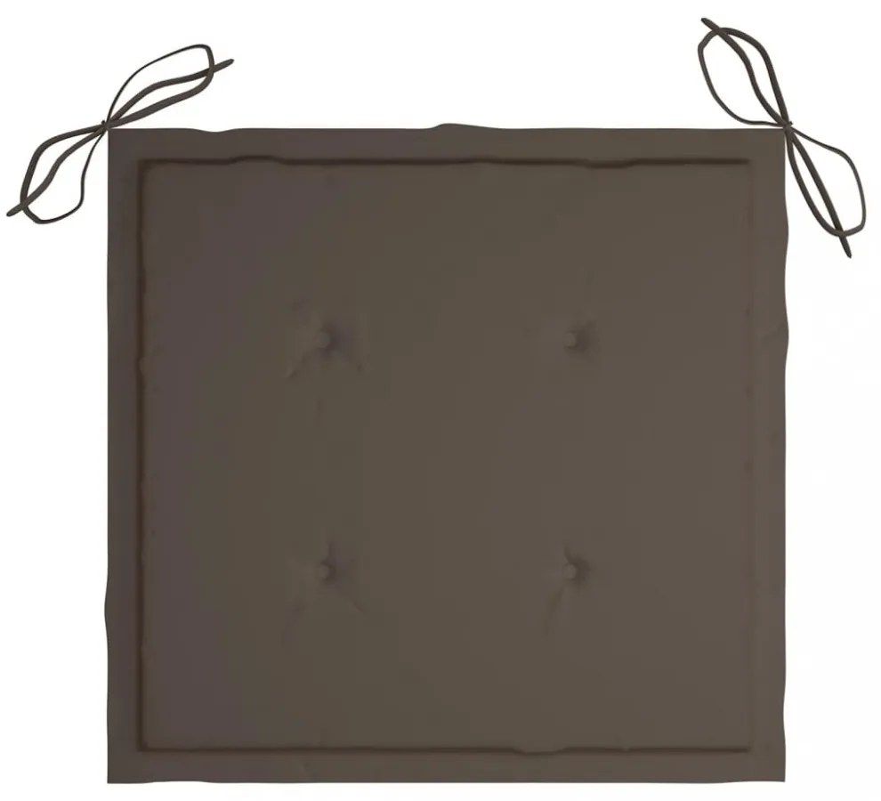 4 db tópszínű oxford szövet kerti székpárna 40x40x4 cm