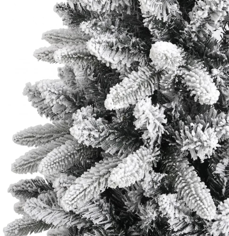 PVC és polietilén műkarácsonyfa pelyhes hóval 180 cm