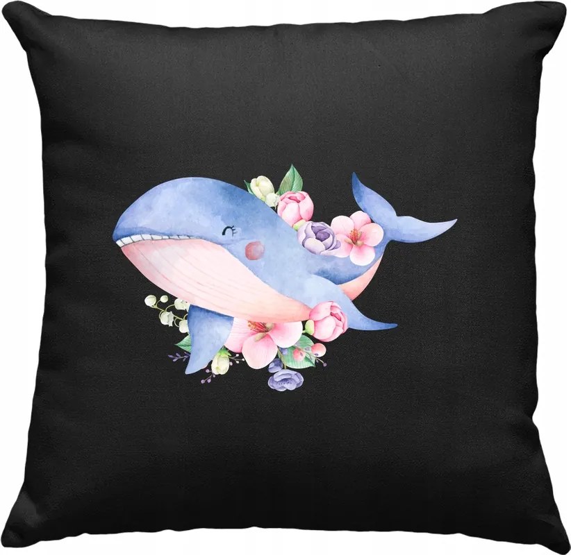 Bálna párna Művészet Szép 6 Fekete