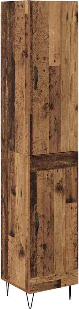 vidaXL Magasfiú Öreg fa 34,5 x 34 x 90 cm Faanyag