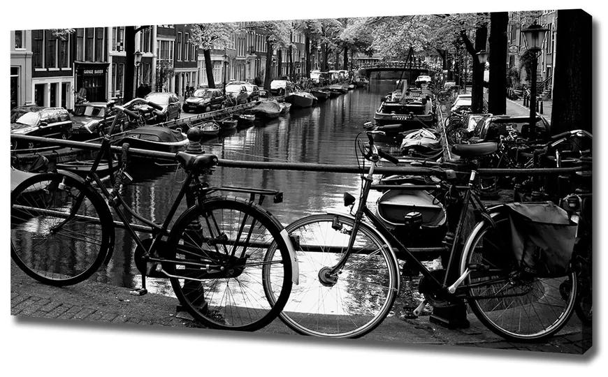 Vászon nyomtatás Amszterdam kerékpárok pl-oc-120x60-f-5974045