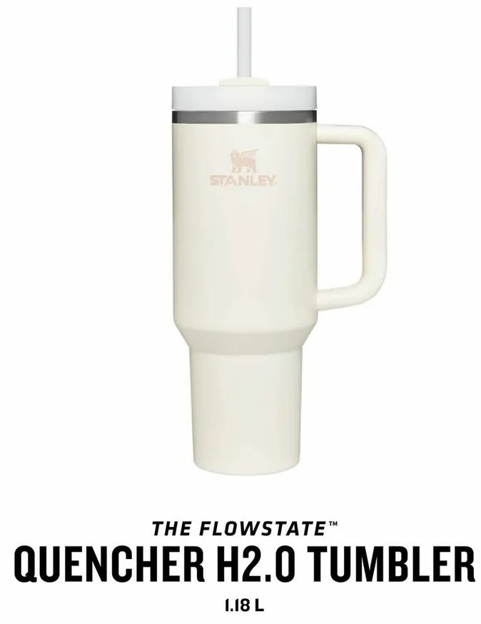 STANLEY Quencher H2.O FlowState Tumbler 1180 ml Cream Tonal