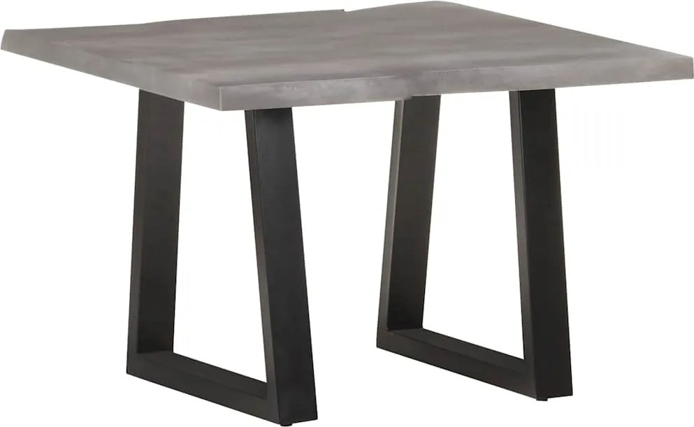 vidaXL tömör akácfa dohányzóasztal természetes szélekkel 60x60x40 cm