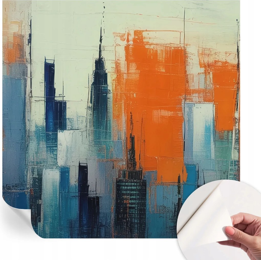 Fotótapéta Öntapadós Design Divatos Város absztrakt 250x250 cm