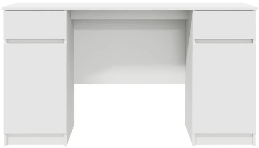 Asztal Fehér 140x49x76 cm Szerelt fa