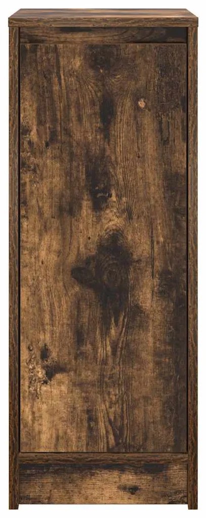 füstös tölgy színű szerelt fa cipőszekrény 29,5x34x76 cm