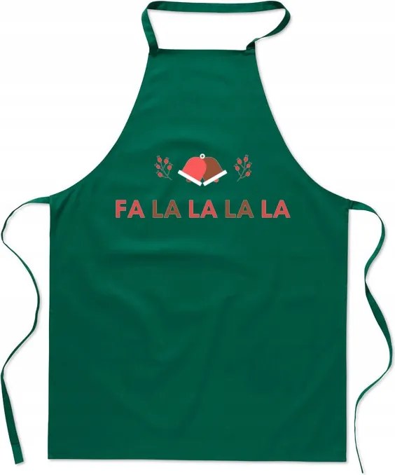 Konyhai kötény Karácsonyi nyomtatás Fa La La La La Divatos Ajándék