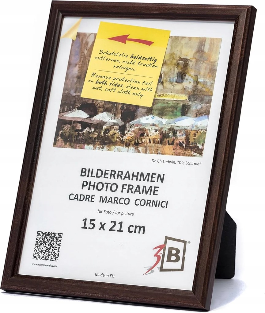 Képkeret 15x21cm Barna Szín