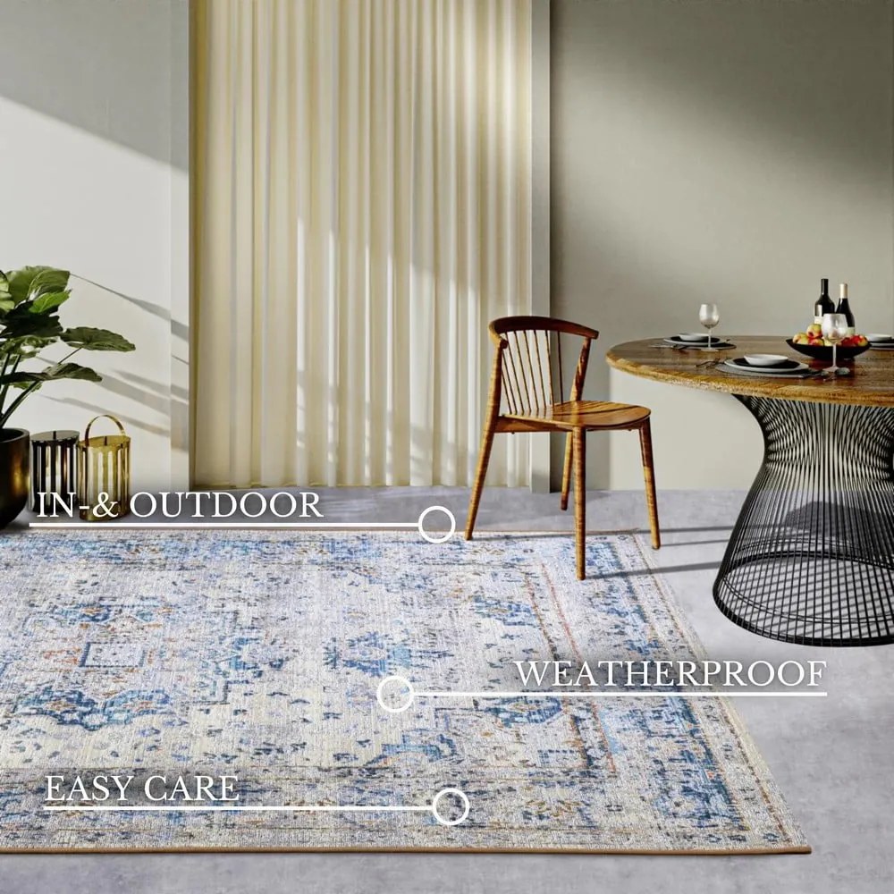 Világoskék kültéri szőnyeg 200x285 cm Rene – Villeroy&amp;Boch