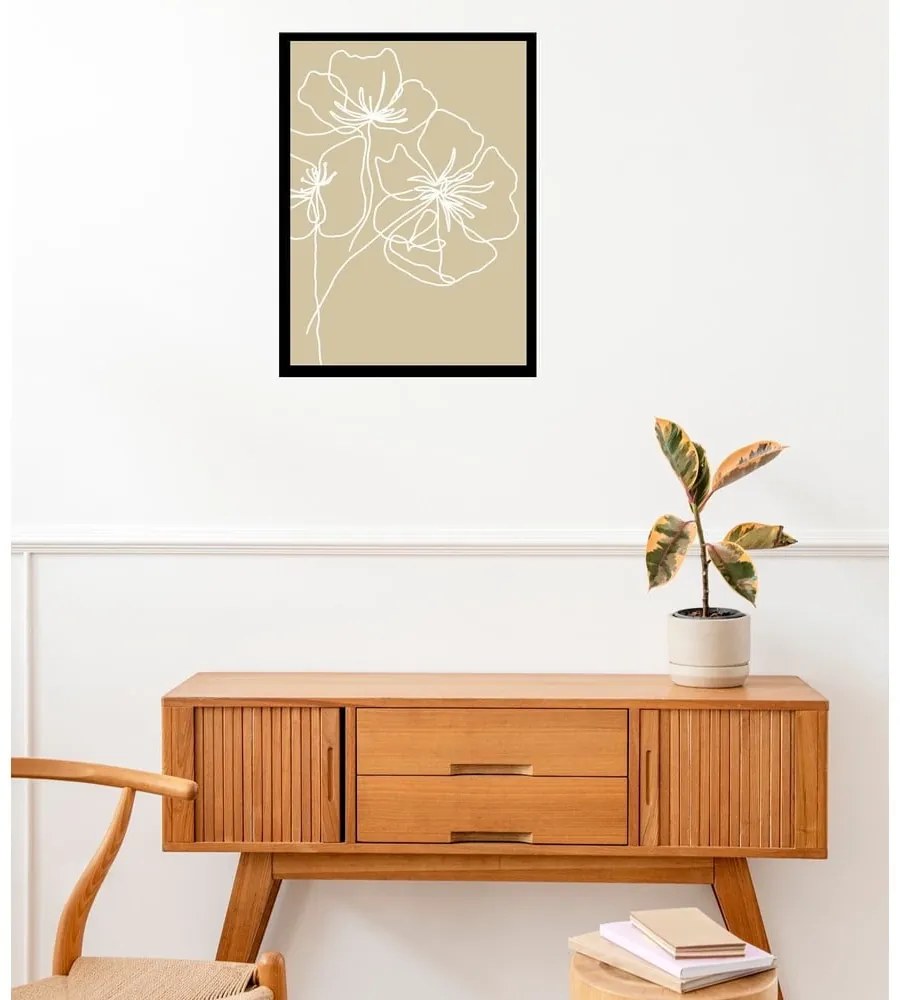 Poszter 29x41 cm White Poppy – Veronika Boulová