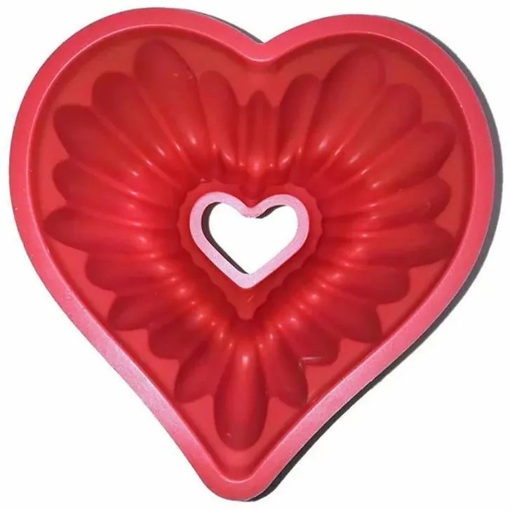 Szív alakú szilikon kuglófsütő
